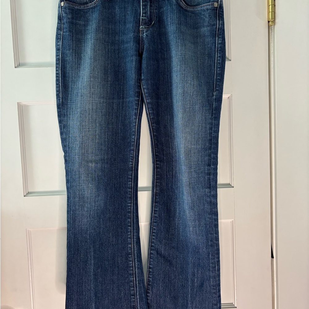 Rock & Republic Blue Flare Wide Leg Jeans